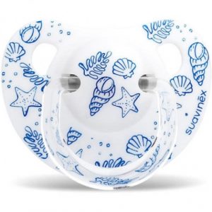 لهاية سيليكون التشريحية من سوافينكس 0-6 م بحر – Suavinex Anatomical Silicone Pacifier 0-6m Sea