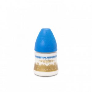 زجاجة رضاعة سيليكون فاخرة من سوافينكس 150 مل – أزرق داكن – Suavinex – Premium Silicone Feeding Bottle 150ml – Dark Blue