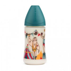 رضاعة سوافينكس للرضع فسيولوجية 270 مل ، رجل قوي – Suavinex Feeding Bottle for Babies Physiological 270 ml, Strong Man