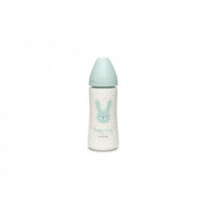 زجاجة أرنب بريميوم سوافينكس هايج – أخضر 360 مل – Suavinex Hygge Premium Rabbit Bottle – Green 360ml