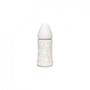 زجاجة سوافينكس هيغ أرنب النعناع – رمادي 270 مل – Suavinex Hygge Rabbit Mint Bottle – Grey 270 Ml