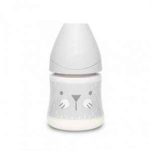 زجاجة سوافينكس بريميوم هريرة 150 مل ، رمادي – Suavinex Premium bottle Mint kitten 150 ml, Grey