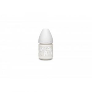 زجاجة زجاجية من سوافينكس مع هايج 120 مل ، رمادي – Suavinex Glass Bottle With Hygge 120ml, Grey