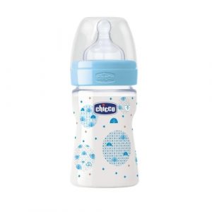 زجاجة ويل بيينج من شيكو ، 150 مل ، تدفق منتظم ، للأولاد – Chicco Well-Being Bottle 150ml Regular Flow, Boy
