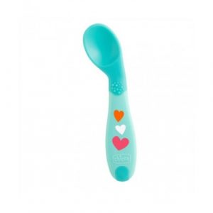 ملعقة للأطفال لعمر 8 شهور وأكثر من ماركة شيكو – أزرق – Chicco First Spoon, Angled, +8 months, Boy