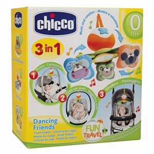 لعبة مع تعليقة لتهدئة الطفل بألوان رائعة من تشيكو – Chicco Safari cot mobile