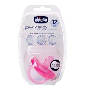 لهاية سيليكون بلون زهري (12 شهر +) – قطعة واحدة من تشيكو – Chicco Physio Soft Pink (12m+) Silicone – 1 Piece