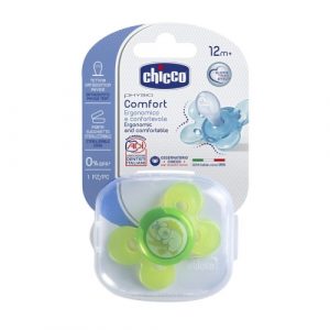 لهاية فايزو سيليكون لون أخضر من تشيكو – Chicco Physio Comfort Lumi (12M+) Silicone 1 Piece – Green