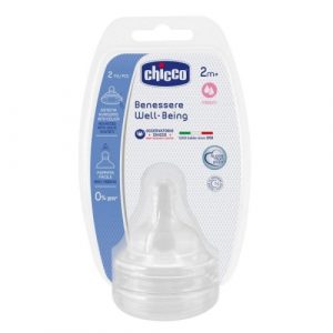 حلمة سيليكون 2+شهر من شيكو – Chicco Well Being Silicone Teat (+2m)