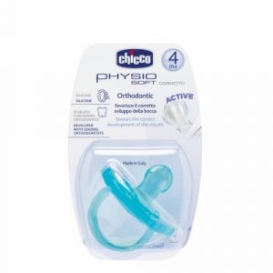 لهاية سيليكون (4 شهور +) قطعة واحدة – أزرق من شيكو – Chicco Physio Soft Soother Silicone (4M+) 1 Piece – Blue