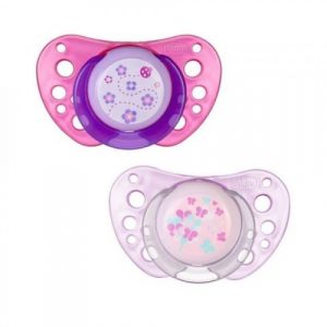 لهاية سيليكون فيزيو اير من شيكو ، قطعتان ، لون زهري ، +12 شهرًا – Chicco Silicone Physio Air Soothers 2 pcs, Pink, +12 Months