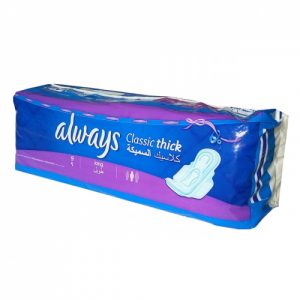 فوط أولويز اليومية السميكة الطويلة – 9 فوط – Always Classic Thick Long Panty Liners – 9 Pads