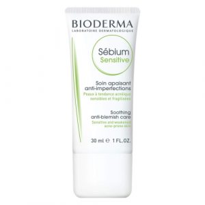 كريم للبشرة مضادة لحب الشباب من بيوديرما, 30 مل – Bioderma Sébium Sensitive Soothing Anti-Blemish Care 30 ml