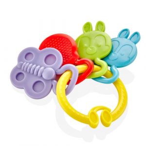 عضاضة اطفال من بيبي جيم, أصفر – Babyjem Teether Rattle, Yellow
