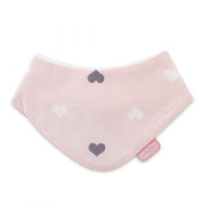 مريلة طعام على شكل مثلث من بيبي جيم, زهري – BabyJem Triangle Bib, Pink