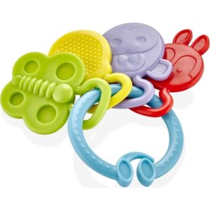 عضاضة اطفال من بيبي جيم, أزرق – Babyjem Teether Rattle, Blue