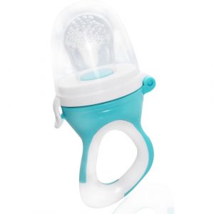 لهاية سيليكون مائلة للخضروات والفواكه من بيبي جم , ازرق – Babyjem Silicone Tipped Fruit Vegetable Pacifier , blue