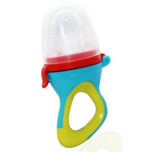 لهاية سيليكون مائلة للخضروات والفواكه , ازرق و اخضر – Babyjem Silicone Tipped Fruit Vegetable Pacifier , Blue And Green