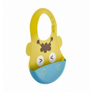 مريلة اطفال سيليكون من بيبي جم – اصفر – BabyJem Baby Bib Silicone – Yellow