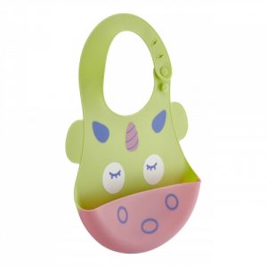 مريلة اطفال سيليكون من بيبي جم – اخضر – BabyJem Baby Bib Silicone – Green