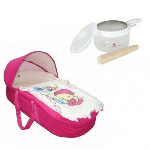 عبوة فارلين (حقيبة حمل فارلين – وردي + مطحنة طعام فارلين) – Farlin Package ( Farlin Carry Bag – Pink + Farlin Food Grinder )