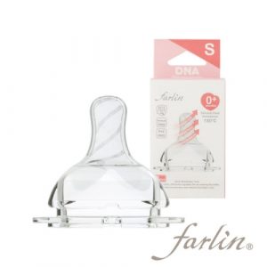 حلمة للرضاعة واسعة العنق بتدفق بطيء من فارلين – Farlin Wide Round Hole Pacifier, 2 Pcs, Slow Flow