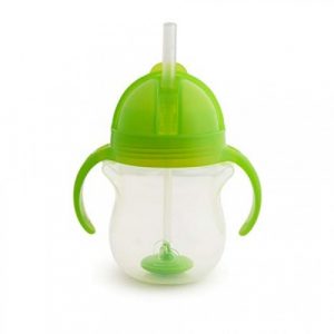كوب ثقيل الوزن للشرب – 207 مل (أخضر) من مانشكين – Munchkin Click Lock Weighted Flexi-Straw Cup – 207 ml (Green)