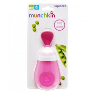 ملعقة ضغط للطعام (وردي) من مانشكن – Munchkin Squeeze Spoon (Pink)