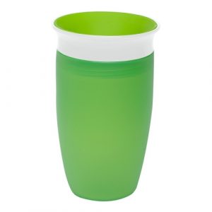 كوب بزاوية 360 درجة من منشكن ميراكل- 10 أونصة (اخضر / أبيض) – Munchkin Miracle 360° Cup – 10oz (Green/White)