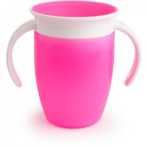 كوب 320 درجه من منشكن حجم 7 اونصات, زهري – Munchkin Miracle 360 Cup- 7oz, Pink