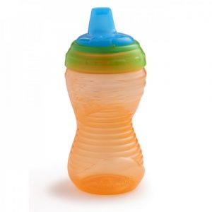 كوب ضد الانسكاب من منشكن مايتي جريب  10 اونصة   – برتقالي – Munchkin 10 Ounce Mighty Grip Spill Proof Cup – Orange