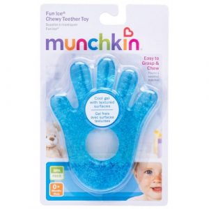 عضاضة مطاطية للثلج من مانشكين – ازرق – Munchkin Fun Ice Chewy Teether – Blue