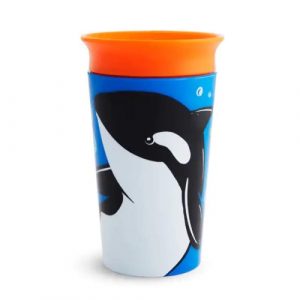 كوب للشرب ذو 360 درجة  266 مل – بتصميم أوركا من منشكن – Munchkin – Miracle 360 WildLove Sippy Cup 266 ml – Orca