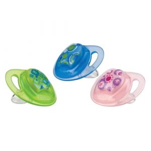 لهاية سيليكون لتقويم الاسنان (0-6م) ، اخضر من نوبي – Nuby Orthodontic Dummy Silicone Pacifier (0-6m), Green