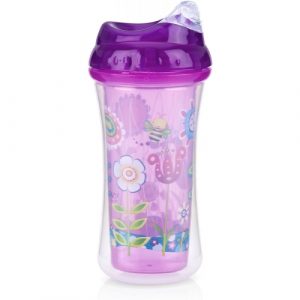 نوبي معزول عدم الانسكاب Clik-It Cool Sipper – 270 مل ، زهري – Nuby Insulated No-spill Clik-It Cool Sipper – 270 ml, Pink