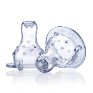 حلمة فاري فلو سيليكون ناعمة مضادة للمغص من نوبي – مجموعة من قطعتين (رقبة قياسية) – Nuby Soft Silicone Anti-colic Vari-Flo Nipple – Set of 2 (Standard Neck)