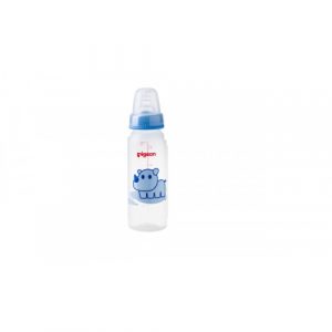 رضّاعة بيجون مزخرفة (رقبة رفيعة) 240 مل, 1 قطعة, ازرق – Pigeon Decorated Bottle – (Slim Neck) 240ml 1PC – Blue