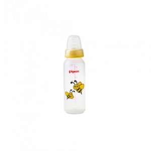 رضّاعة بيجون مزخرفة – (رقبة رفيعة) 120 مل – أصفر – Pigeon Decorated Bottle – (Slim Neck) 120 ml – Yellow