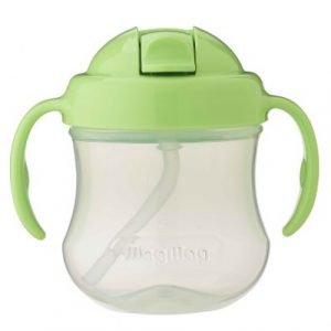 كوب مصاصة ماج ماج بمقبض من بيجن – أخضر – 200 مل – Pigeon Mag Mag Straw Cup Step3- Green