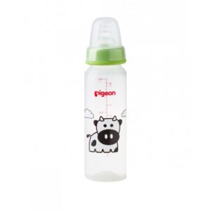 رضّاعة بيجون مزخرفة (رقبة رفيعة) 240 مل, 1 قطعة, اخضر – Pigeon Decorated Bottle – (Slim Neck) 240ml 1PC – Green