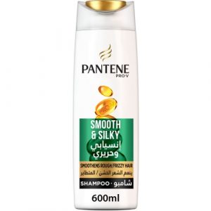 شامبو بانتين برو-في ناعم وحريري ، 600 مل – Pantene Pro-V Smooth & Silky Shampoo, 600 ml