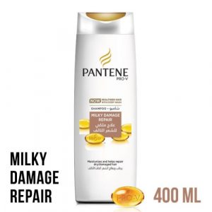 شامبو بانتين برو-في حليبي – لإصلاح الشعر التالف ، 400 مل – Pantene Pro-V Milky Damage Repair Shampoo, 400 ml