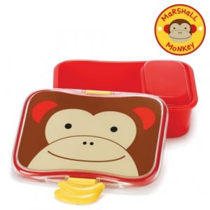 طقم حافظة الطعام للاطفال مع اشكال حديقة الحيوان من سكيب هوب, مونكي – Skip Hop Zoo Lunch Kit – Monkey