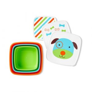 صندوق تخزين طعام للأطفال الصغار من سكيب هوب ، الكلب – Skip Hop Toddler Food Storage Snack Box Set, Dog