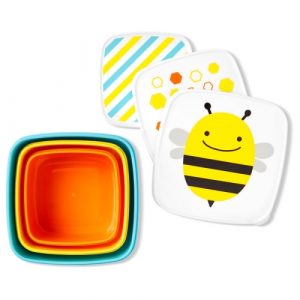 صندوق تخزين طعام للأطفال الصغار ، نحلة من سكيب هوب – Skip Hop Toddler Food Storage Snack Box Set, Bee