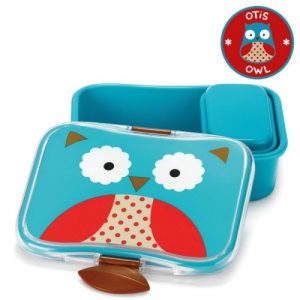 طقم حافظة الطعام للاطفال مع اشكال حديقة الحيوان من سكيب هوب, بومة – Skip Hop Zoo Lunch Kit – Owl