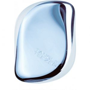 فرشاة شعر كروم للأطفال من تانجل تيزر ، أزرق – Tangle Teezer Compact Styler Baby Chrome Hair Brush, Blue