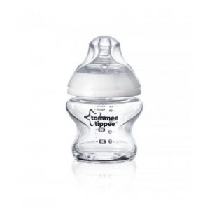 رضاعة حليب أقرب لرضاعة طبيعية من تومي تيبي ، 150 مل – Tommee Tippee Closer To Nature Glass Bottle, 150 ml