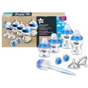 مجموعة الرضاعة لحديثي الولادة كلوزر تو نيتشر من تومي تيبي – أزرق (موديل متنوع) – Tommee Tippee Closer To Nature Newborn Bottle Starter Set – Blue (Assorted Model)