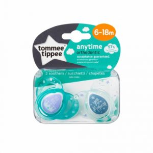 لهايات كلوزر تو نيتشر لأي وقت من تومي تيبي ، 6-18 شهرًا – Tommee Tippee Closer to Nature Any Time Soothers 2 Pacifiers, 6-18 months
